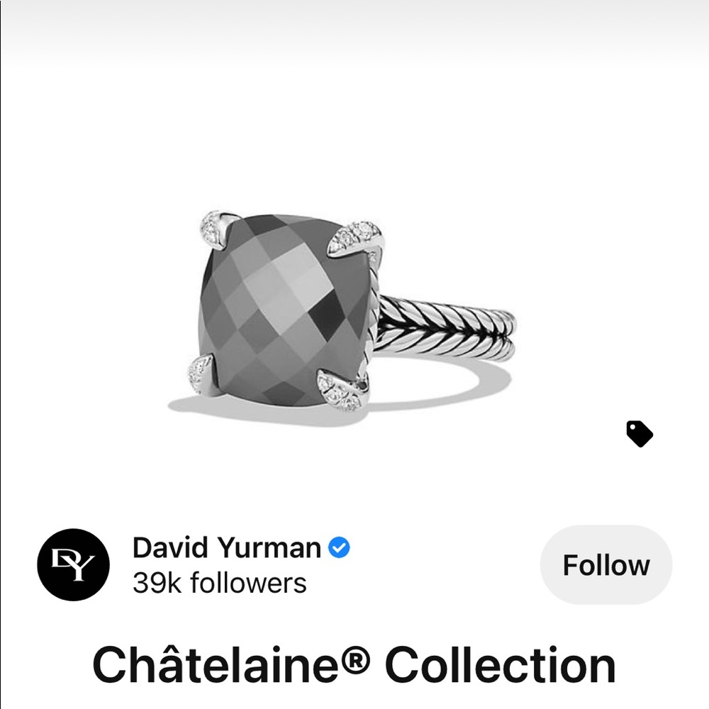 David Yurman chatelaine ring 11mm